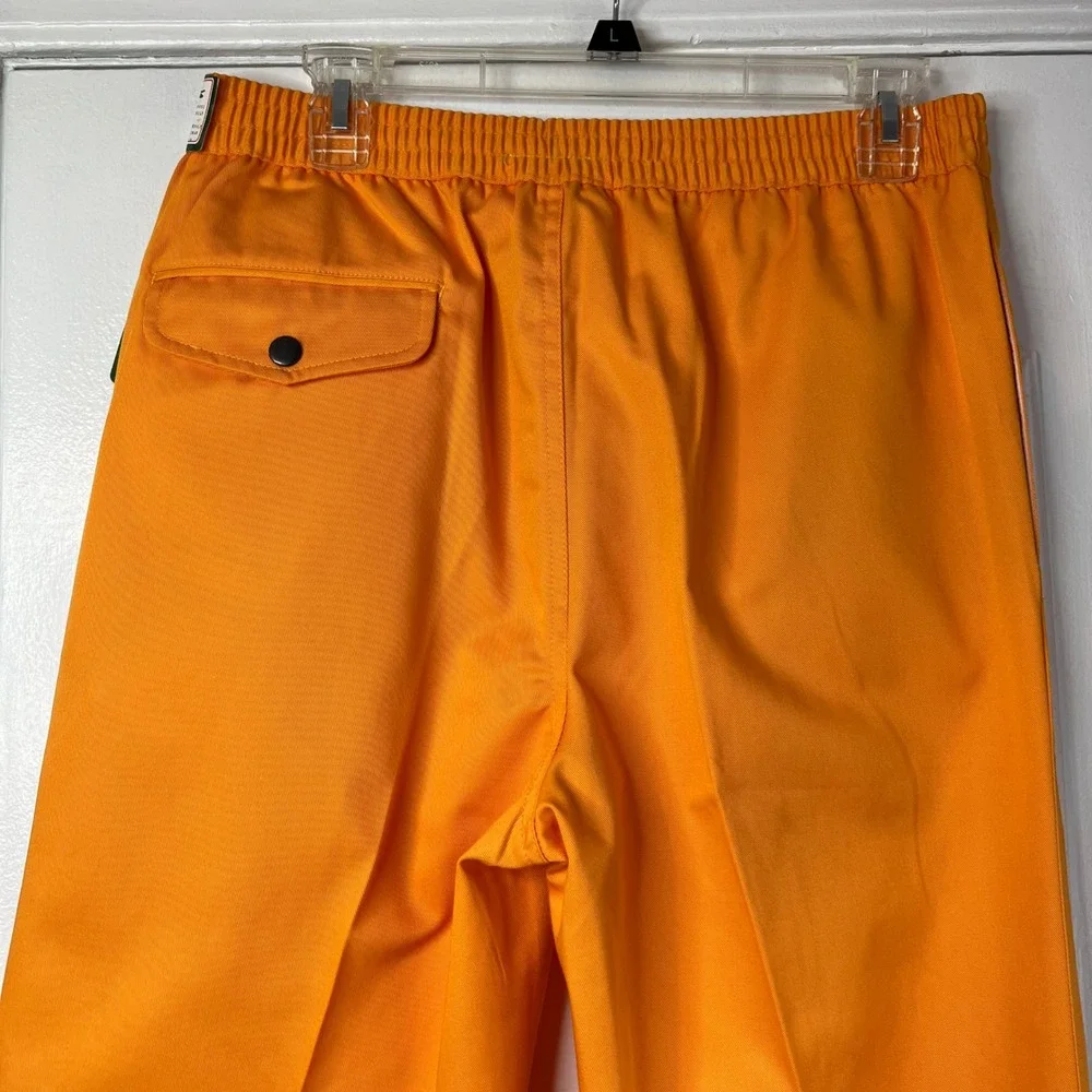 NWT 70s Vintage Izod Lacoste Pants Preppy Bright Orange Men's‎ Size Medium 30x36